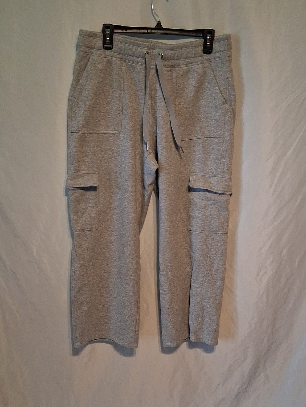 Calvin Klein Light Gray Cargo Joggers with Drawstring